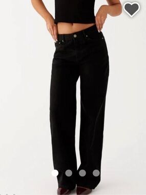 Peppermayo Black Wide-Leg Jeans